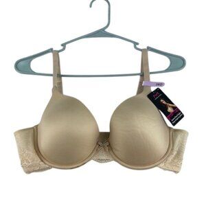 Maidenform Bra Wire Beige Lace Women's Size 38D - See description